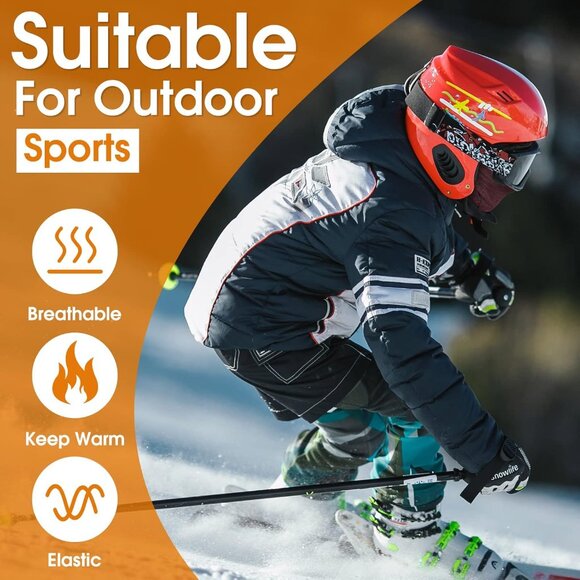 Balaclava Face Mask Windproof Thermal Hooded Hat for Men and Women Polyester - Picture 7 of 9